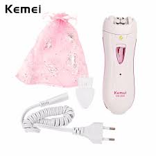 Rechargeable Cordless Epilator for Women KM 290R, Electric Hair Remover for Body, Face, Underarms, Sensitive Areas, Wet & Dry Use, Gentle on Skin