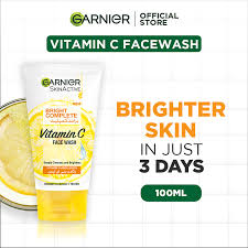 Garnier Skin Active Bright Complete Vitamin C Face Wash, 100ml