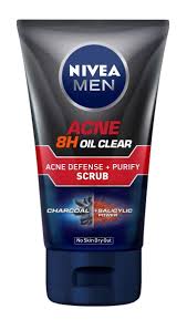 NIVEA MEN ACNE OIL CLEAR ACNE DEFENSE SCRUB WASH 100ML