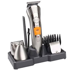 Sonar professional trimmer shaver model SN 6600 face & body eye,nose trimmer, dual foil shaver, precision detailer,3 beard combs
