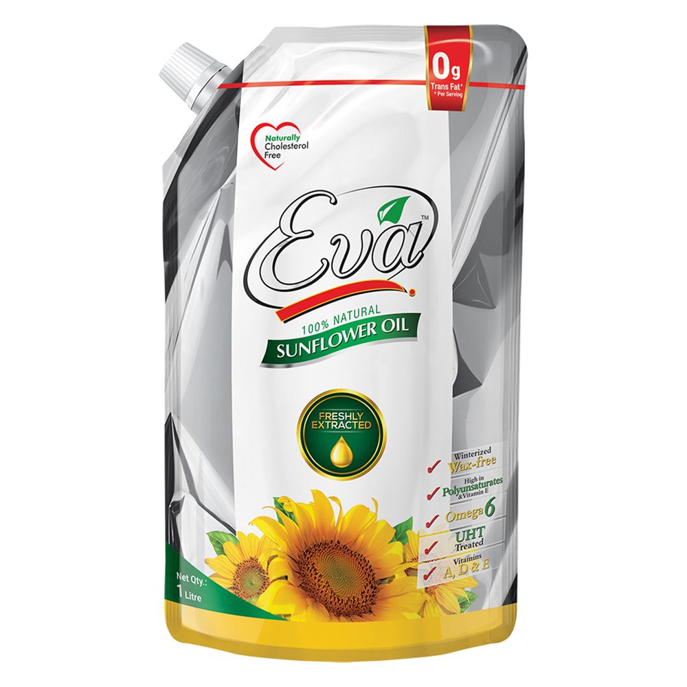 EVA SUNFLOWER OIL NOZEL POUCH 1 LITER
